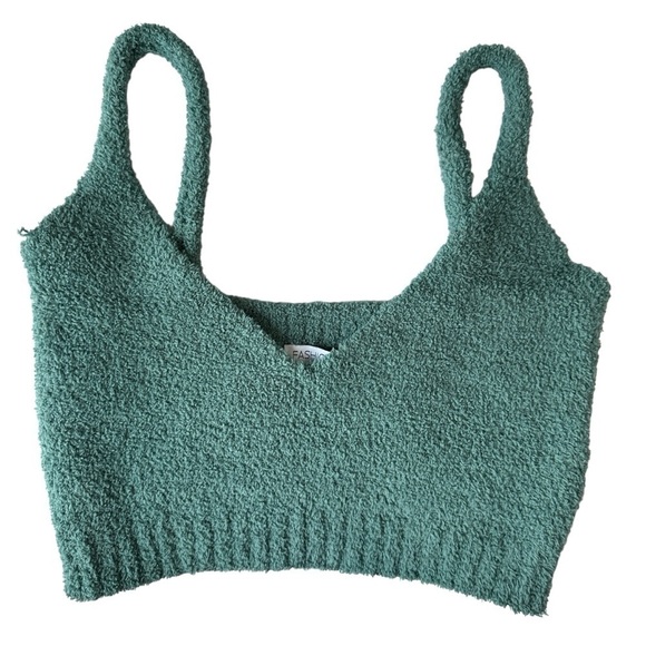 Teal Knit Crop Top and Pants Set | Fashion Nova - Picture 3 of 16